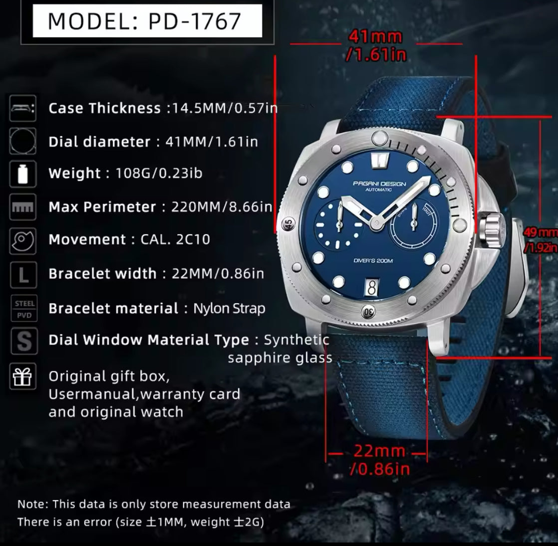 New 2024 PAGANI Design timepiece