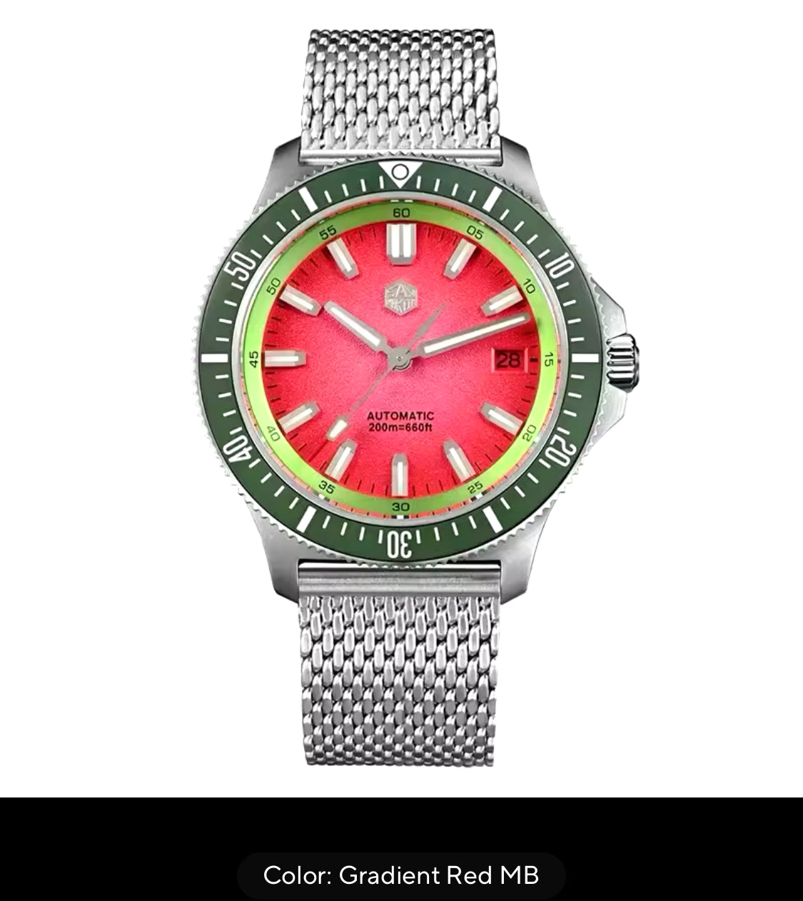 San Martin 40mm Dive Watch Original Design NH35 Automatic Mechanical Fashion Men Watch Sapphire Waterproof 200m Luminous SN0118