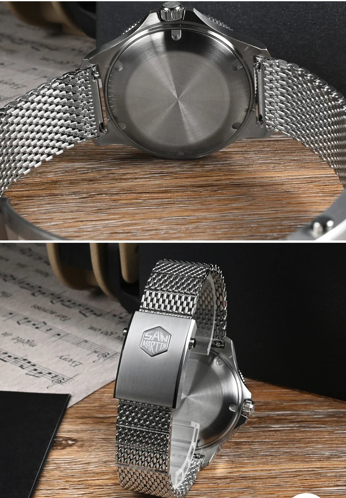 San Martin 40mm Dive Watch Original Design NH35 Automatic Mechanical Fashion Men Watch Sapphire Waterproof 200m Luminous SN0118