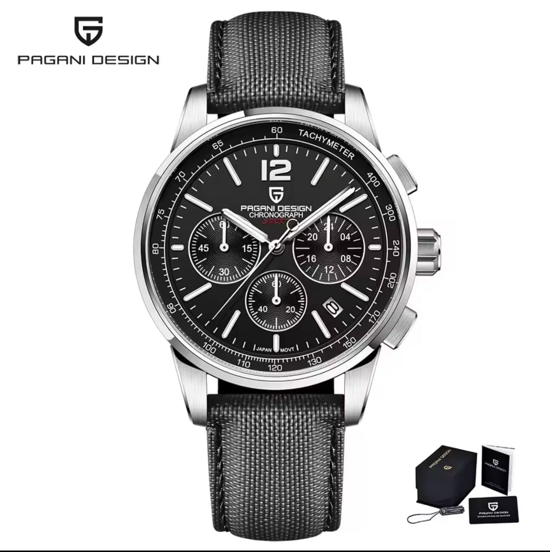 PAGANI DESIGN 2024 New Luxury Fashion Casual Men Quartz Watches VK63 100M Water Resistant Sapphire Glass Stainless Steel Watches